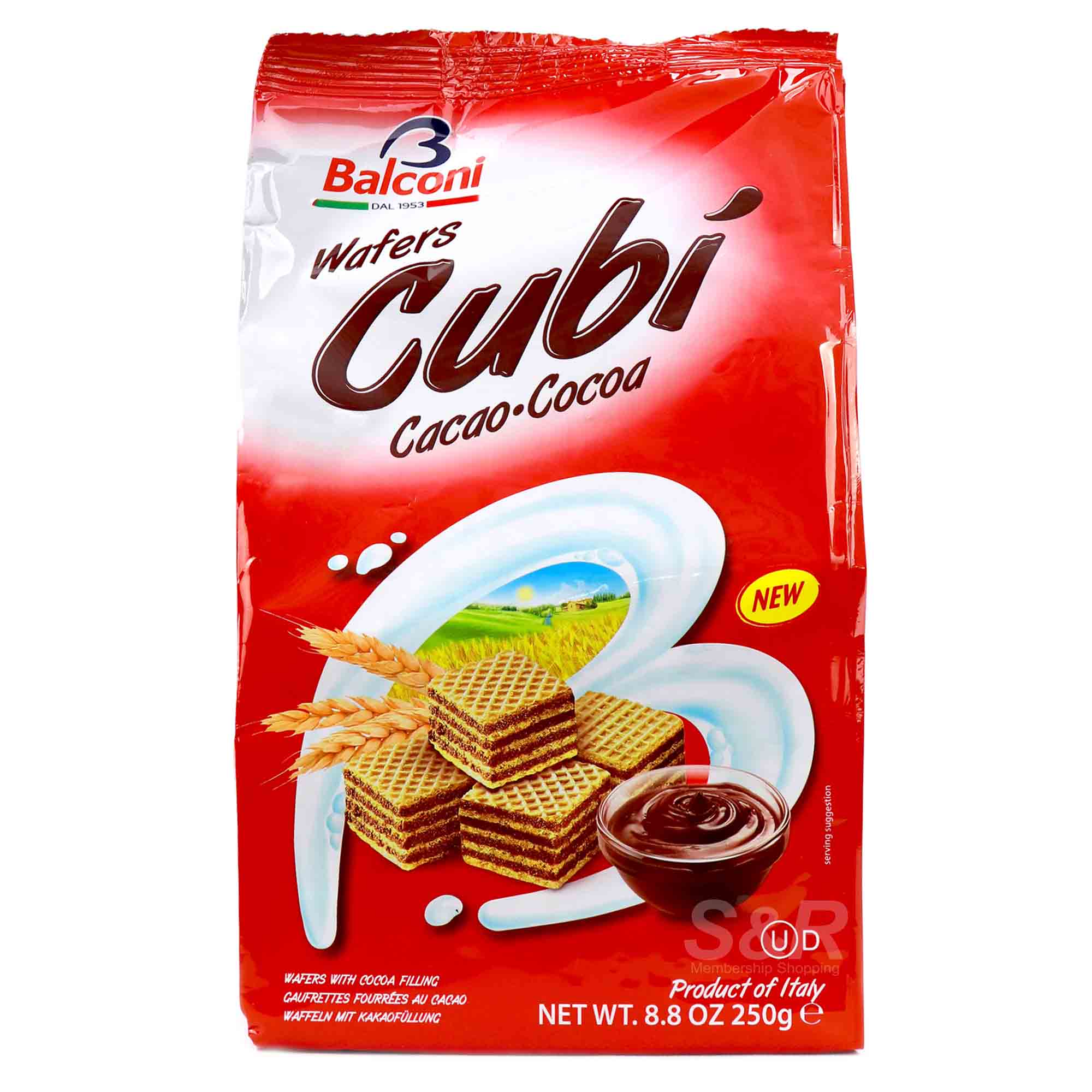 Balconi Wafers Cubi Cacao 250g Balconi Wafers Cubi Cacao 250g